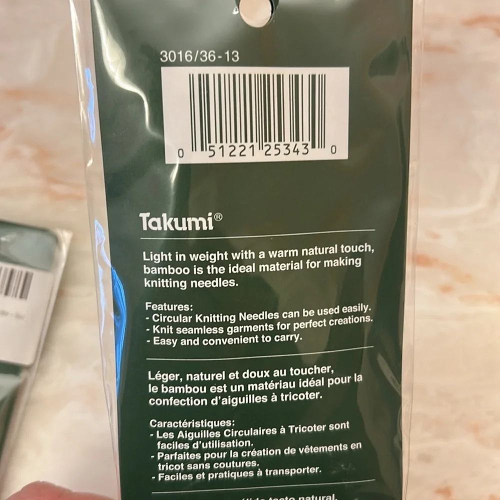 NWT. CLOVER Bamboo Knitting Needles - Natural Wood - Picture 5 of 5